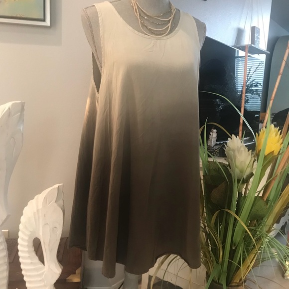 Ombré Olive Tank style dress by Cookies Hawaii - Picture 3 of 6